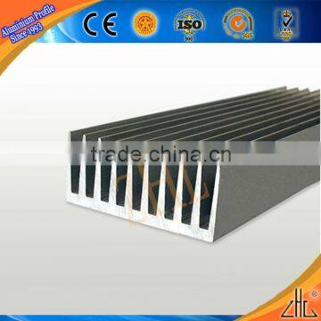 Hot! oem 6063 extrusion materials rectangle heat sink amplifier