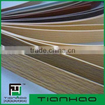 The latest hot selling wood color pvc edge banding, enviomental friendly