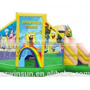 Hot sale Kids Inflatable Spongbob combo