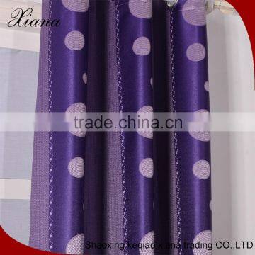 Hot sale Purple home designed curtain,half black out curtain