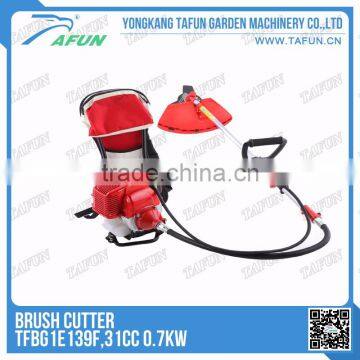 31CC 0.7KW four stroke back pack gasoline brush cutter (TFBG1E139F )