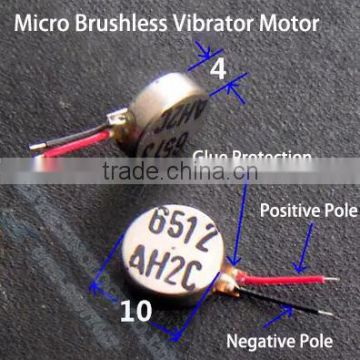 3.7V Micro Vibrator Motor/Micro Phone Vibrator Motor with Diameter 10mm thickness 4mm 70mA