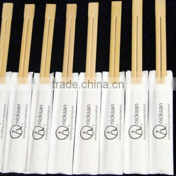 semi paper wrapped disposable bamboo chopsticks