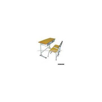 Double School Table and Chair(TZH-SD-018)