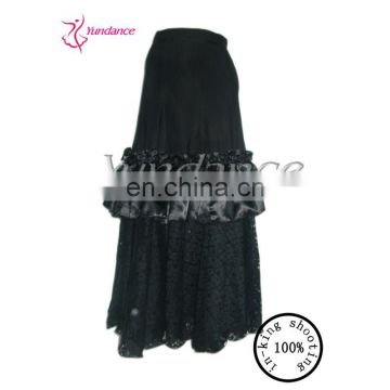 2015 Fashion Long Black Dance Skirt S-316