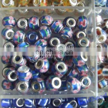 441 loely glass bead wholesale handmade murano lampwork glass european beads fit for charm bracelets