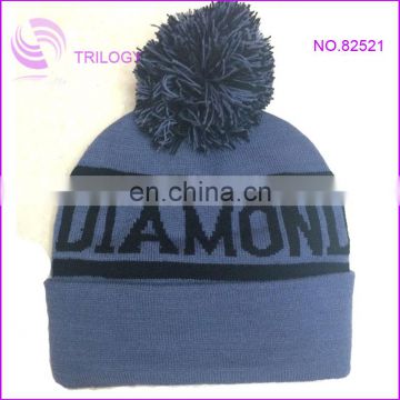 2014 best seller diamond winter hats for boy /mens knitting winter hat