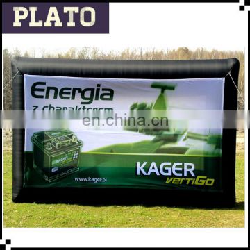 Commercial use inflatable advertising billboard, square inflatable film screen for events