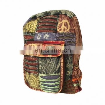 Hippie Styles Cotton canvas shoulder back pack