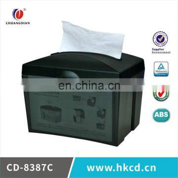 2015 Top sales Multifunction Latest Design ABS Material Table Facial Tissue Dispenser CD-8387C