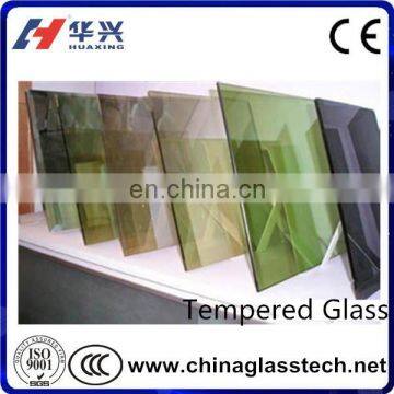 1. 25m* 3. 6m Gray tinted float temperd glass 12mm thick