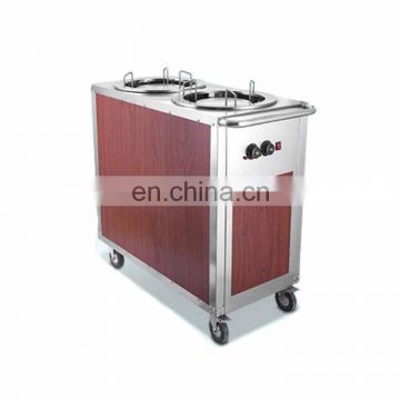 Commercial 304 stainless steel Electric warmer cart