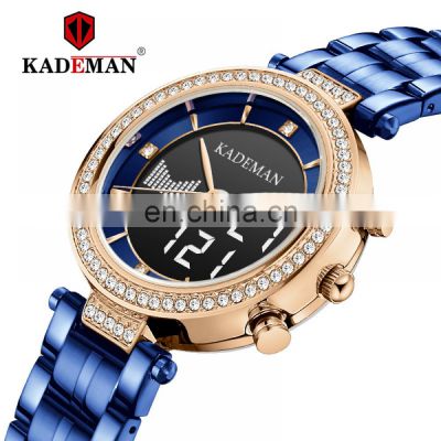 KADEMAN K7015 Top Brand Luxury Ladies Fashion Simple Watch Quartz Ladies Watch Women Bracelet
