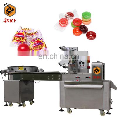 500bags/min JKMF High Speed Candy Pillow Packaging Machine For Hard Candy Toffee Packing Machine Chocolate Ball Packing Machine