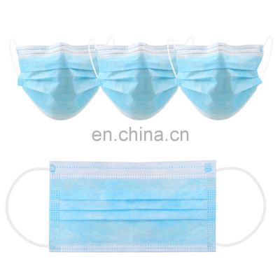 Hot selling Light Blue 3-Ply Disposable Face Mask Suppliers