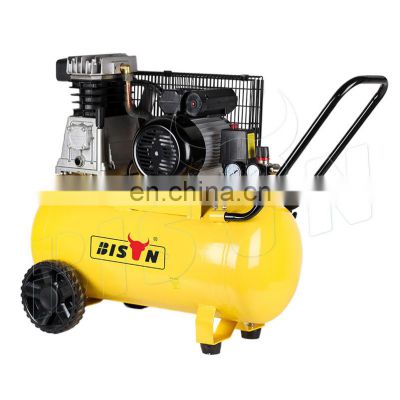 Bison China Two Cylinder Pump Piston Heavy Duty Belt Type Air Compressor