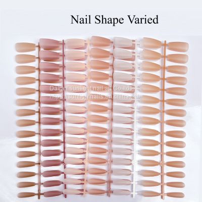 Wearing nail tips, extending nail patches, bare color ultra-thin transparent scratch free nail polish tips wholesale
