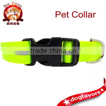 Large Yellow Reflective Dog Collar and Leash