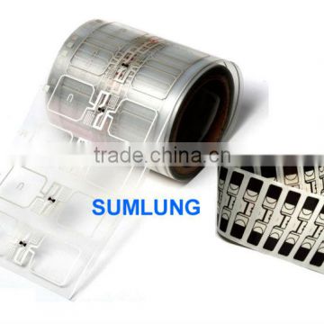 Clear RFID Dry Inlay with UHF Chip Transparent Flexible PET Housing