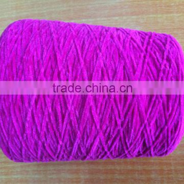 4nm pure acrylic velvet yarn / weaving chenille yarn dyed on cone