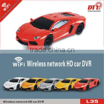 Wireless WiFi network driving car camera recorder,L35