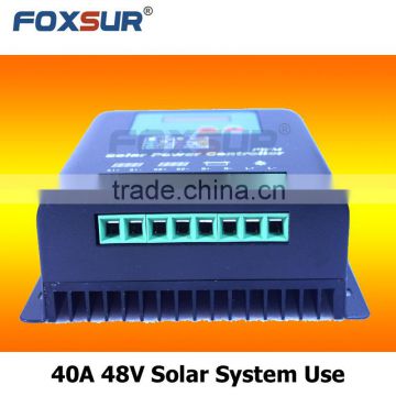 40A 48V PWM Solar Charge Controller, with LCD display battery voltage and capacity, Hi-Quality