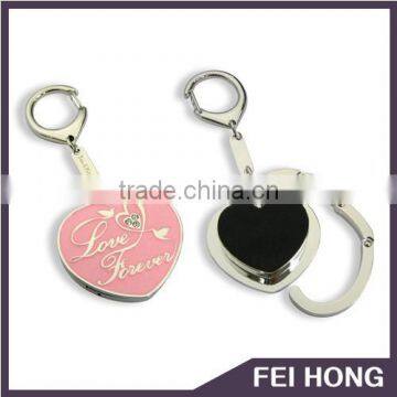 Premium wedding gift heart shaped foldable purse hook