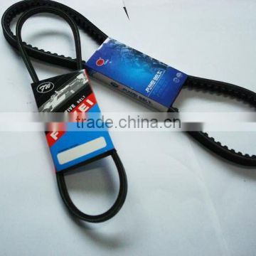 Raw edge cogged v belts Fuwei Brand XPA black rubber belt