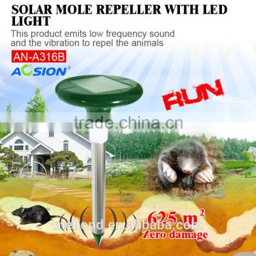 Aosion Solar Mole repeller With LED light In Garden AN-A316B