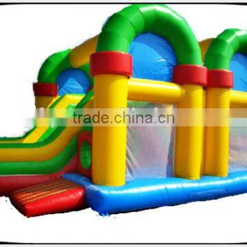 lovely inflatable bouncer with slide /inflatale jumping castle