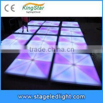 2015 Hot Sell Landscape light 3D Effect Christmas Decoration DJ Disco Party Indoor 1m*1m Dance Floor LED Tile Lighting DMX