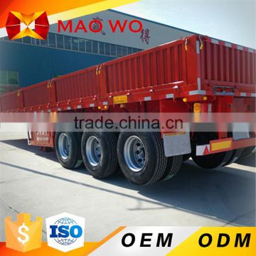 2016 china manufacturer 3 axle side wall open semi trailer cheapest price for sale