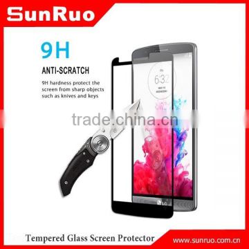0.23mm tempered glass screen protector for lg g3, for lg g3 glass screen protector