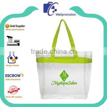 Wellpromotion clear vinyl tote bag