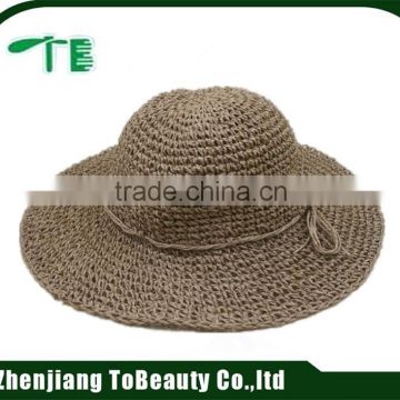 fashion hand made crocheted straw hat