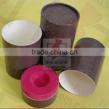 paper tube box packaging for perfume with tray