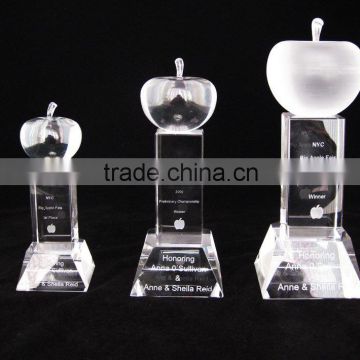 3d laser crystal trophy