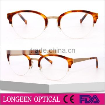 G3608 Brown Tortoise 2016 Brand Name Rimless Optical Glasses