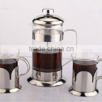 Coffee maker with 2pcs or 4pcs coffee cups set