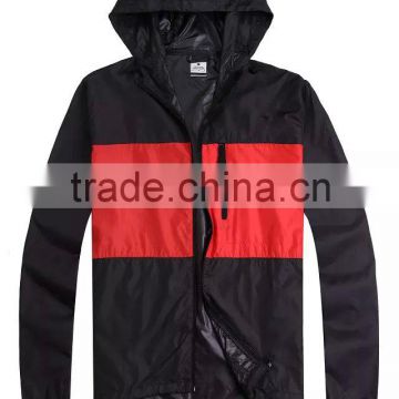 Rain jacket 2016 football training windbreaker full zip soccer prematch outdoor jacket thai quality wholesale price
