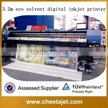 Guangzhou 3.2 meter dx5 dx7 printhead machine to print vinyl stickers