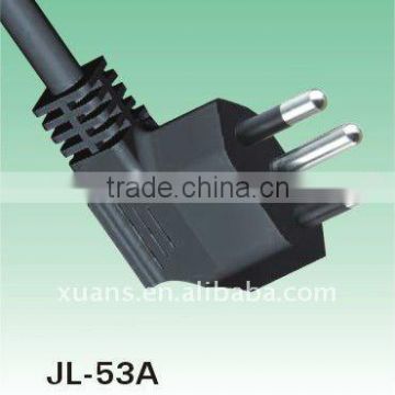 Inmetro approved right angle ac power plug brazil ac power plug male female ac power plug JL-53A