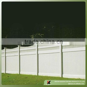 Picket top vinyl privacy fence manufacturer