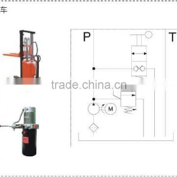 small high pressure hydraulic power unit of the fork lift