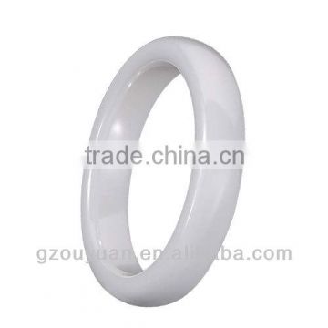 4mm White Ceramic Ring, Women's White Ceramic Ring