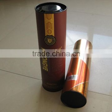 hot sale 4 color printed paper tube for red wine packing