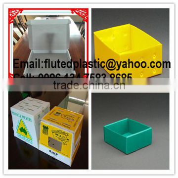 Durable and reusable plastic corrugated PP packing box