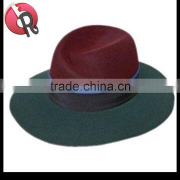 Unisex Gender and Ribbon & Rope Accessory Type wool felt fedora hat for ladies in winter