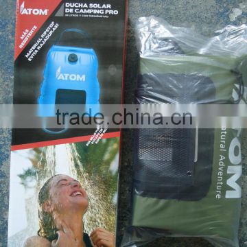 Solar outdoor fashionable portable camp shower