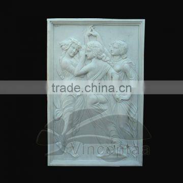 New Design Marble Wall angel Relief with 17 Years Foundry